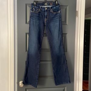 7 for all mankind, Kimmie bootcut jeans, size 28.